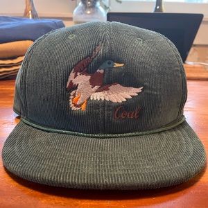 Coal Corduroy Duck Hat